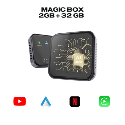 MAGIC BOX 2 RAM + 16 ROM Adaptador carplay / Android auto cableado a bluetooth